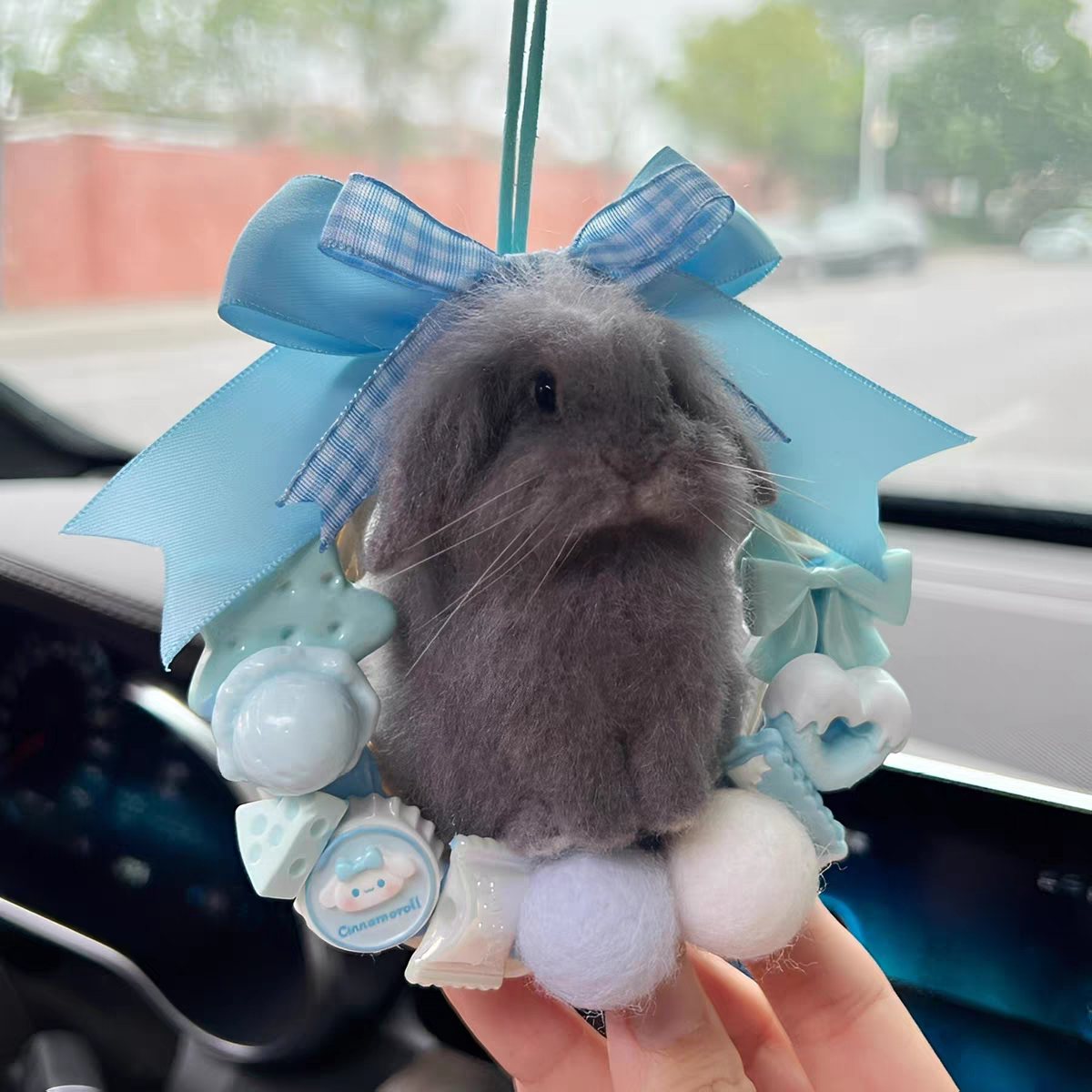 Wool Felt DIY Handmade Lifelike Custom Pet Car Ornament - 图片 2