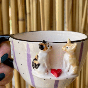 Handmade 3D Pet Portrait Mug