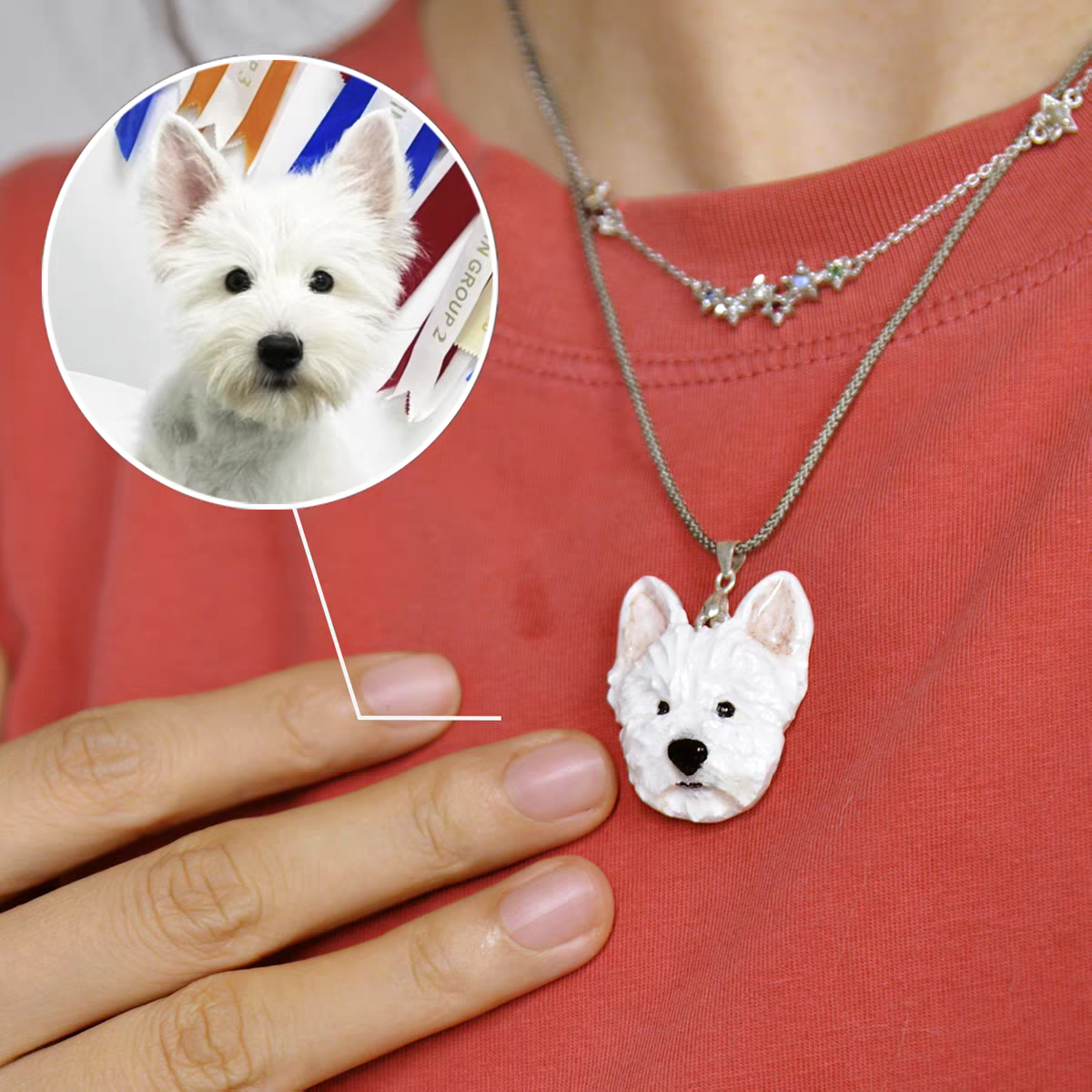 Handmade Personalized Pet Pendant - Memorial Jewelry for Pet Lovers