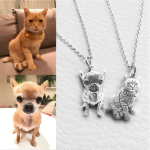 Custom Sterling Silver Pet Figurine Jewelry