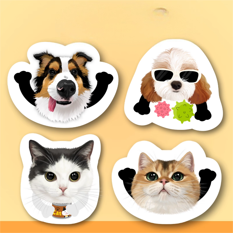 Hand-Painted Custom Pet Pattern Pillow