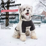 The latest hooded four-legged pet windproof cotton jacket, combining windproof warmth, fashion and customizable design