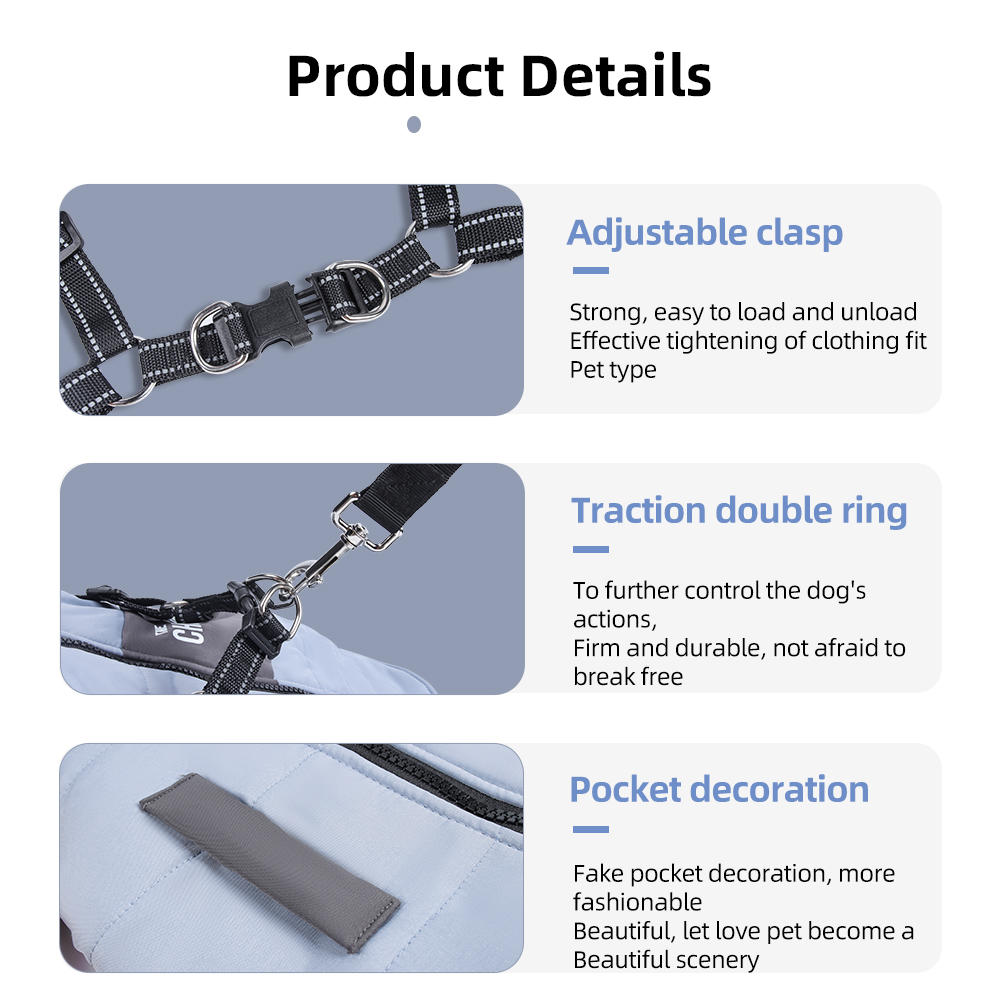 Stylish Pet Windbreaker - Fits All Pet Types - 图片 7